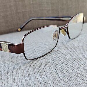 Anne Klein Women Eyeglasses/Glasses Frame Brown Tone Frame only Read Desc